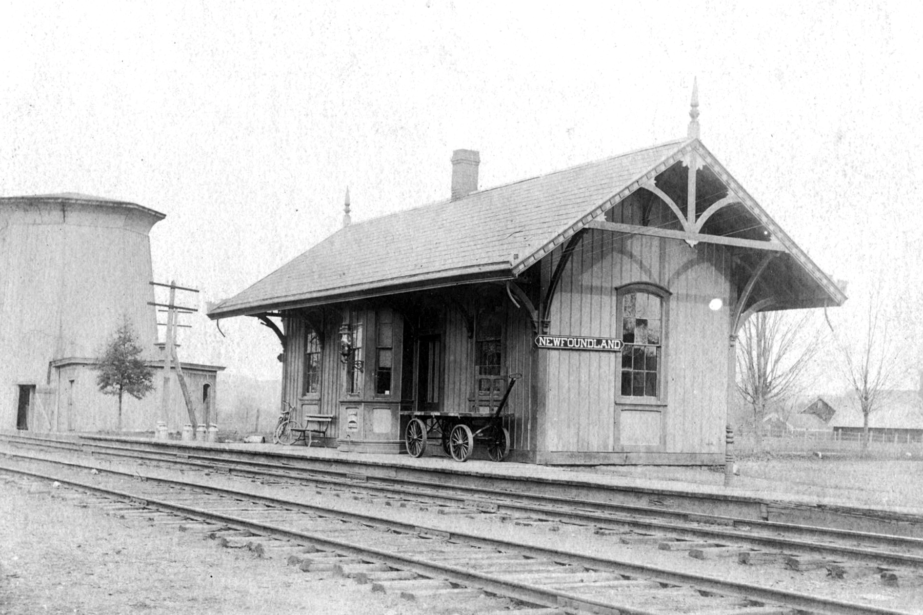 Historic transportation to Idylease from the Newfoundland railroad station